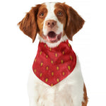 Red Strawberry Print Dog Bandana