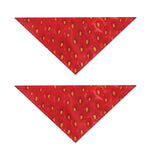 Red Strawberry Print Dog Bandana