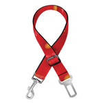 Red Strawberry Print Dog Seat Belt