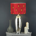 Red Strawberry Print Drum Lamp Shade