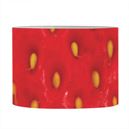 Red Strawberry Print Drum Lamp Shade