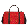 Red Strawberry Print Duffel Bag