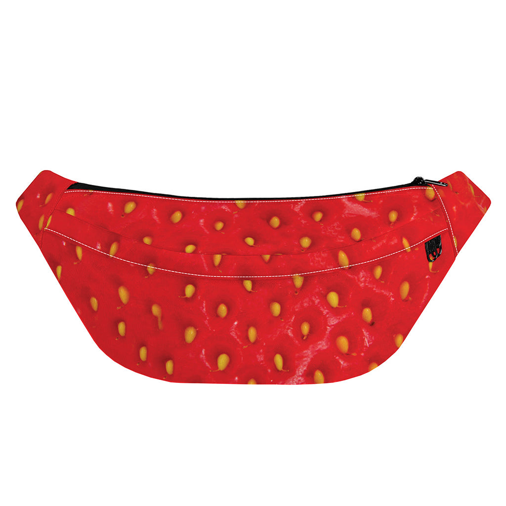 Red Strawberry Print Fanny Pack