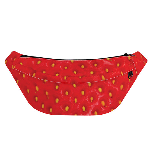 Red Strawberry Print Fanny Pack