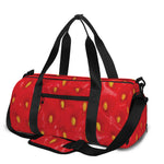 Red Strawberry Print Gym Bag