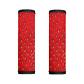 Red Strawberry Print Handle Covers