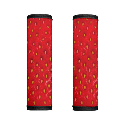 Red Strawberry Print Handle Covers