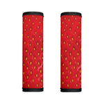 Red Strawberry Print Handle Covers