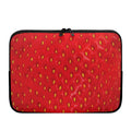 Red Strawberry Print Laptop Sleeve