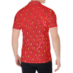 Red Strawberry Print Men's Shirt