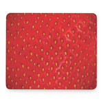 Red Strawberry Print Mouse Pad