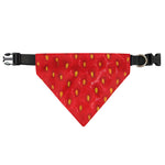Red Strawberry Print Over The Collar Dog Bandana