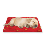 Red Strawberry Print Pet Cooling Mat Cover