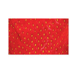 Red Strawberry Print Polyester Flag