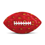 Red Strawberry Print Rugby Ball