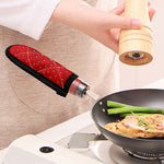 Red Strawberry Print Skillet Handle Cover