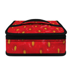 Red Strawberry Print Small Lunch Bag
