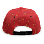 Red Strawberry Print Snapback Cap