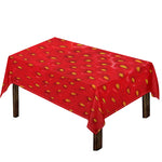 Red Strawberry Print Tablecloth