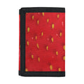 Red Strawberry Print Trifold Wallet