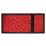 Red Strawberry Print Trifold Wallet