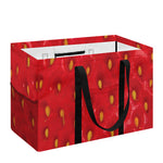 Red Strawberry Print Utility Tote Bag