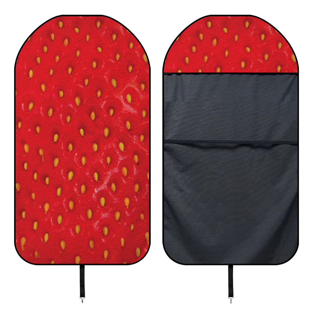 Red Strawberry Print Waterproof Car Seat Cover