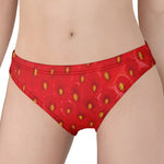 Red Strawberry Print Women's Panties