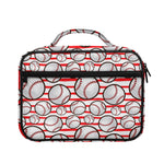 Red Striped Baseball Pattern Print Briefcase Bible Bag