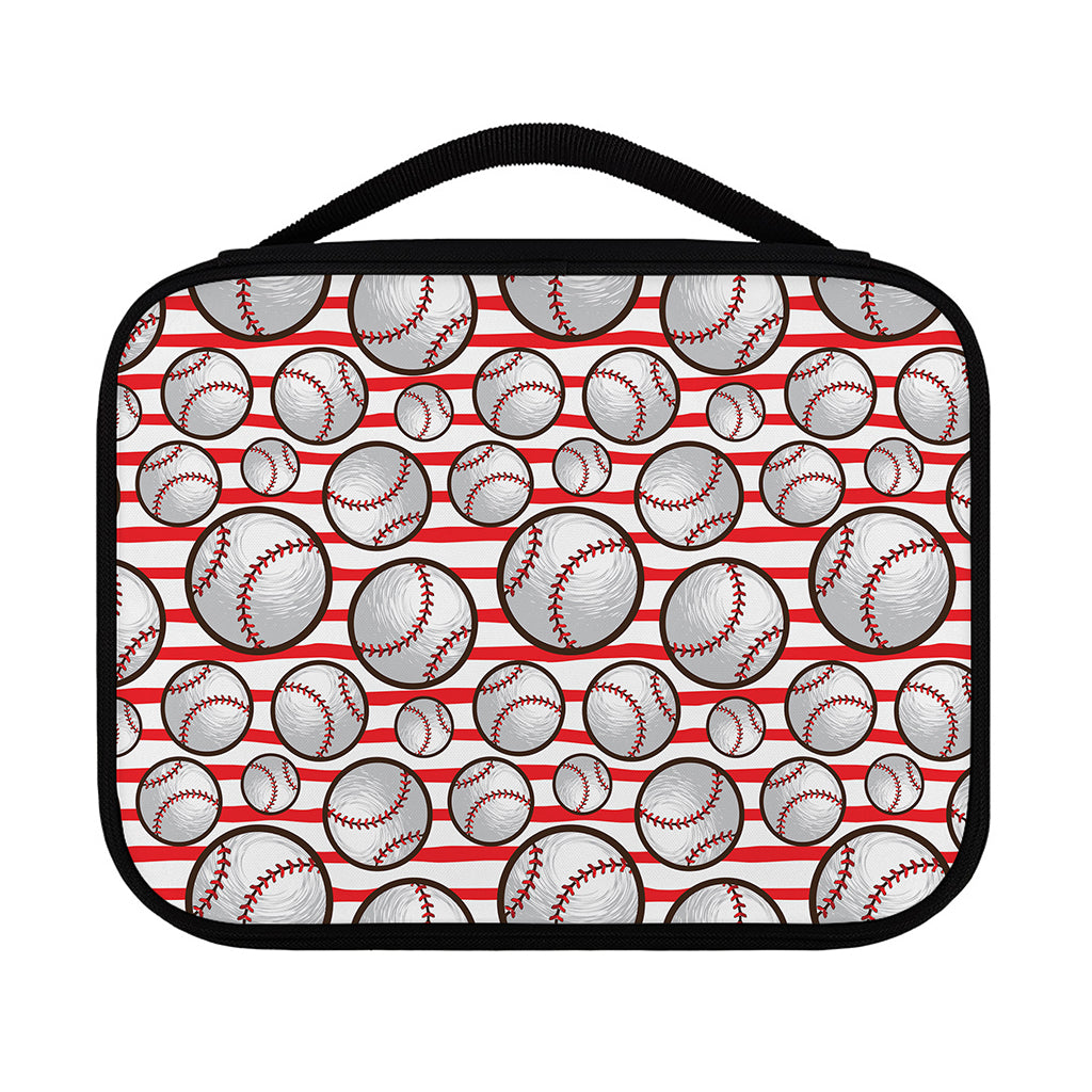 Red Striped Baseball Pattern Print Classic Bible Case