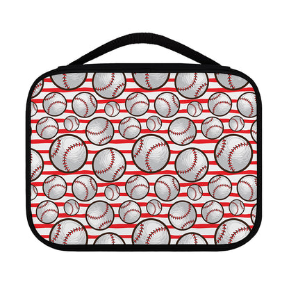 Red Striped Baseball Pattern Print Classic Bible Case