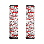 Red Striped Baseball Pattern Print Handle Covers