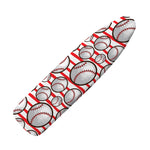 Red Striped Baseball Pattern Print Ironing Board Cover