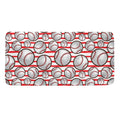 Red Striped Baseball Pattern Print Towel