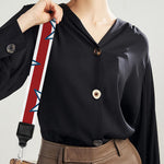 Red Striped USA Star Pattern Print Bag Strap