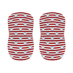 Red Striped USA Star Pattern Print Bar Stool Covers