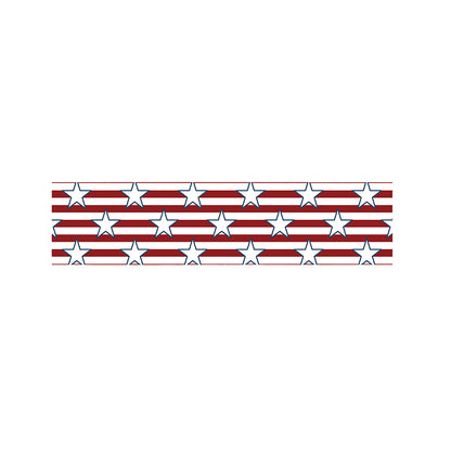 Red Striped USA Star Pattern Print Bed Runner