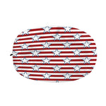 Red Striped USA Star Pattern Print Car Side Mirror Covers