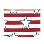 Red Striped USA Star Pattern Print Drum Lamp Shade