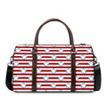Red Striped USA Star Pattern Print Duffel Bag