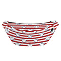 Red Striped USA Star Pattern Print Fanny Pack
