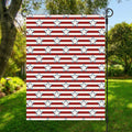 Red Striped USA Star Pattern Print Garden Flag