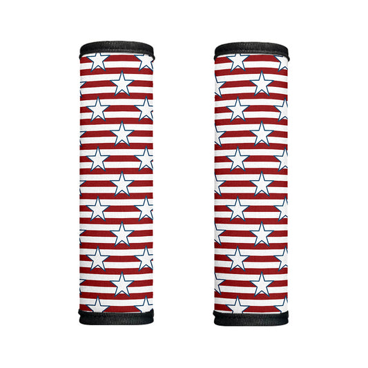 Red Striped USA Star Pattern Print Handle Covers
