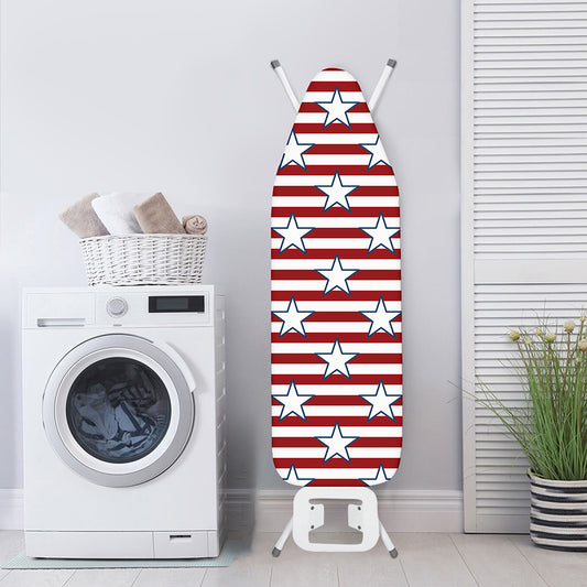 Red Striped USA Star Pattern Print Ironing Board Cover