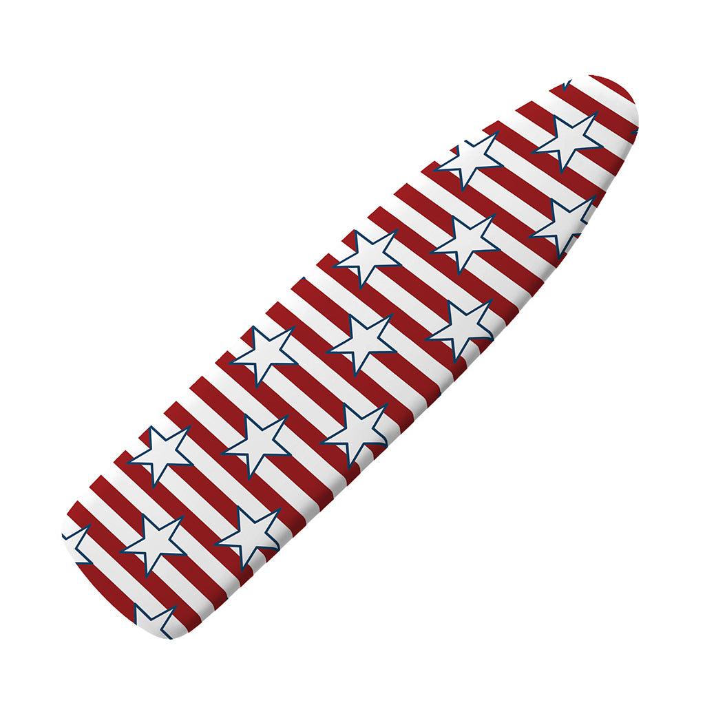 Red Striped USA Star Pattern Print Ironing Board Cover