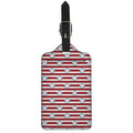 Red Striped USA Star Pattern Print Luggage Tag