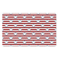 Red Striped USA Star Pattern Print Polyester Doormat
