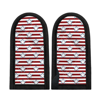 Red Striped USA Star Pattern Print Skillet Handle Cover