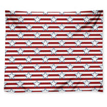 Red Striped USA Star Pattern Print Tapestry