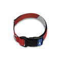 Red Sun Japanese Wave Print Dog Collar